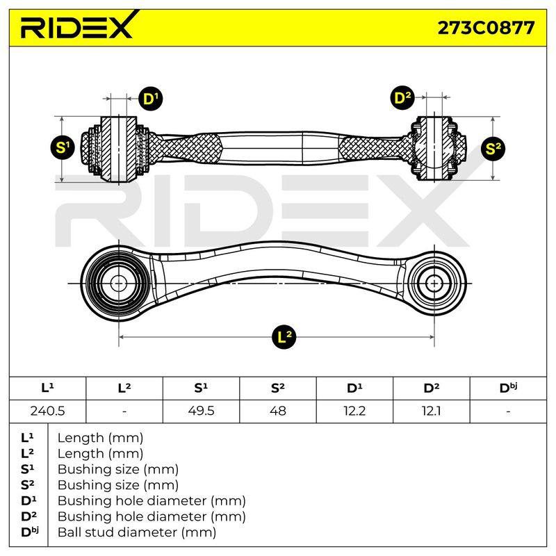Control/Trailing Arm, wheel suspension