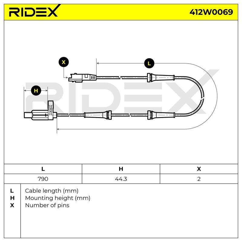 Sensor, wheel speed