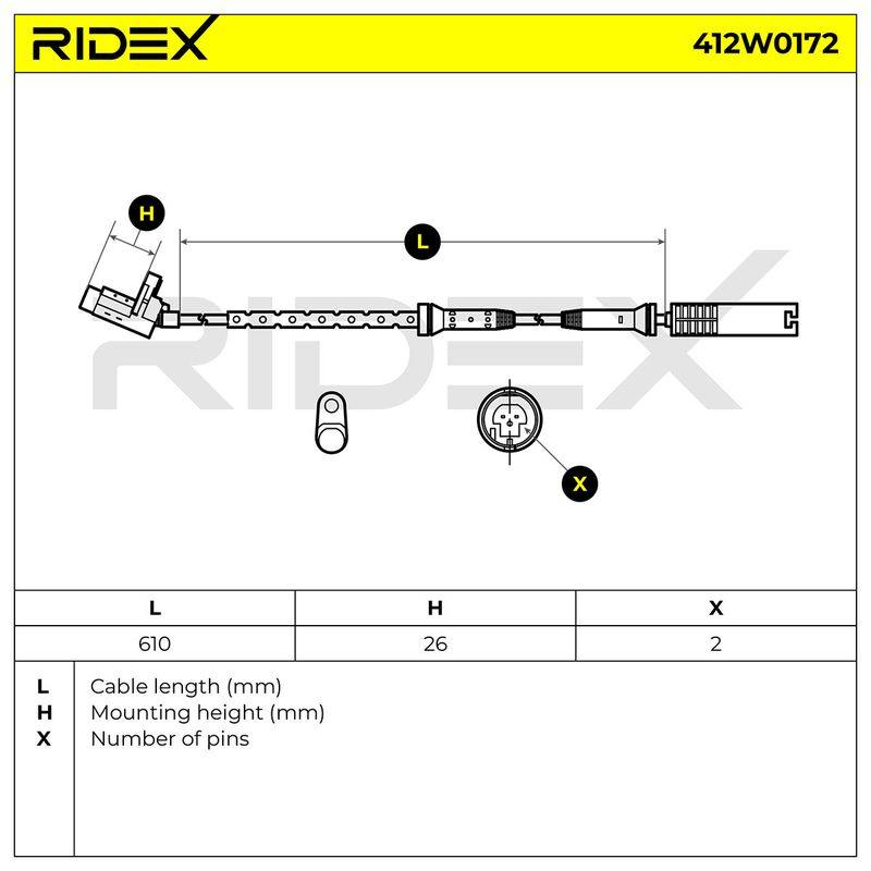 Sensor, wheel speed