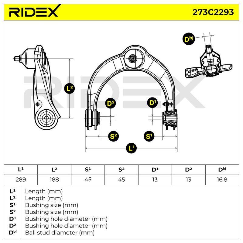 Control/Trailing Arm, wheel suspension