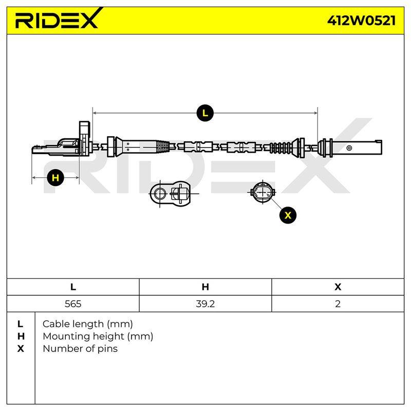 Sensor, wheel speed