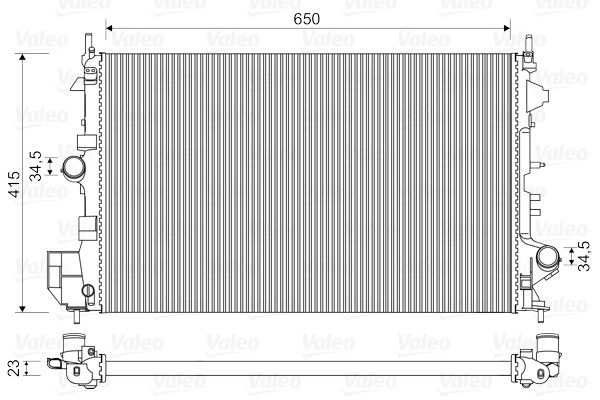 Radiator, engine cooling