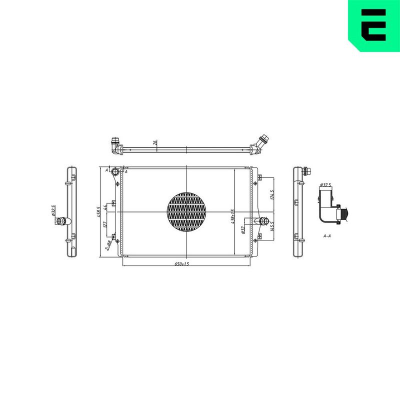 Radiator, engine cooling