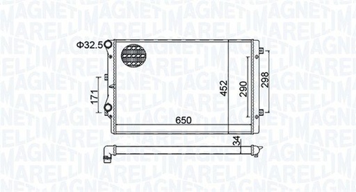 [SUPP-95-350213157800] Radiator, engine cooling