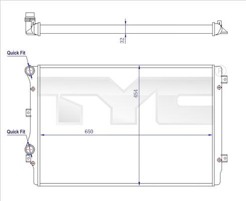 Radiator, engine cooling
