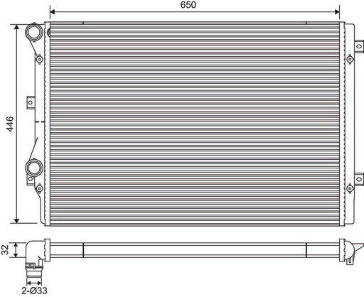 [SUPP-21-734413] Radiator, engine cooling