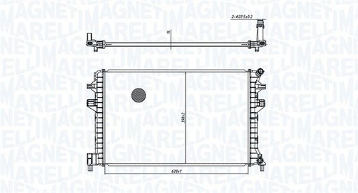 [SUPP-95-350213166300] Radiator, engine cooling