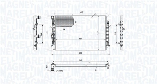 Radiator, engine cooling
