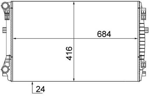 [SUPP-287-CR2054001S] Radiator, engine cooling