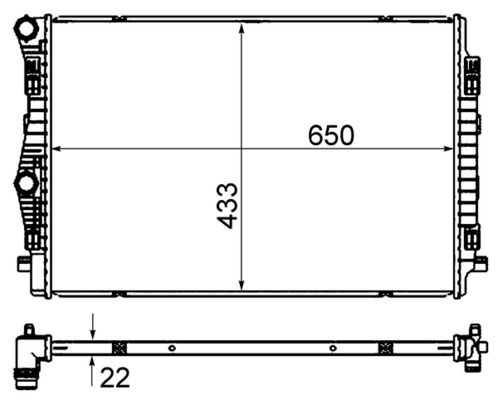[SUPP-287-CR2055000S] Radiator, engine cooling