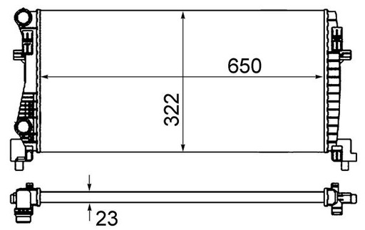 [SUPP-287-CR2057000S] Radiator, engine cooling