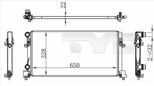 [SUPP-61-7370073] Radiator, engine cooling