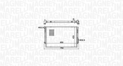 [SUPP-95-350213156200] Radiator, engine cooling