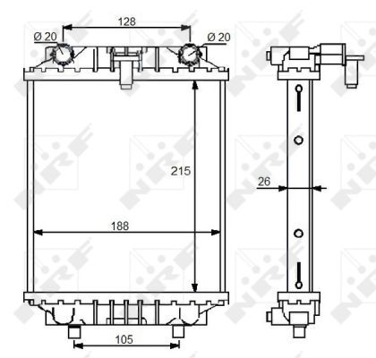 [SUPP-205-59125] Radiator, engine cooling