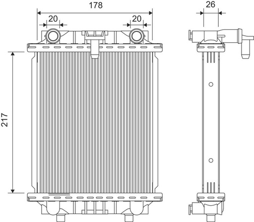 [SUPP-21-701429] Radiator, engine cooling