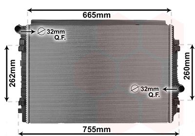Radiator, engine cooling