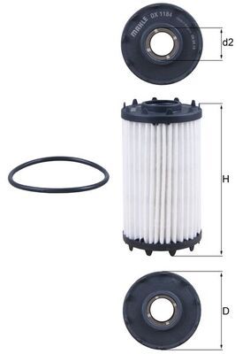 [SUPP-287-OX1184D] Oil Filter