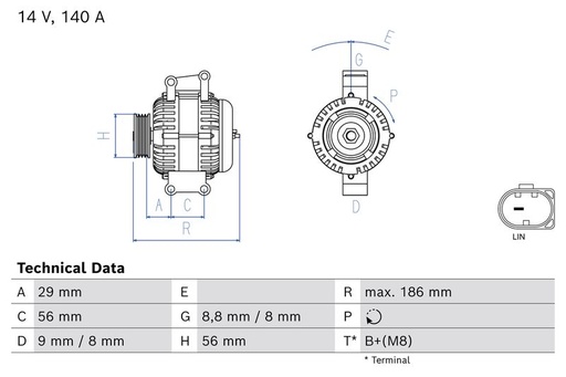 [SUPP-30-0986086080] Alternator
