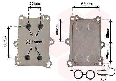 [SUPP-36-17013706] Oil Cooler, engine oil