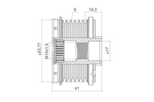 Alternator Freewheel Clutch