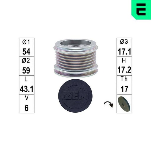 Alternator Freewheel Clutch