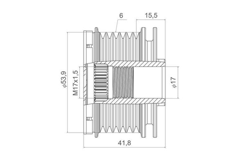 Alternator Freewheel Clutch