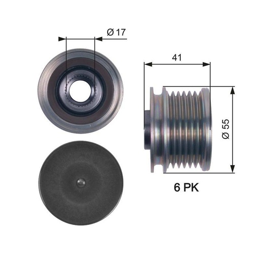 Alternator Freewheel Clutch