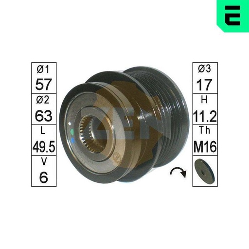 Alternator Freewheel Clutch