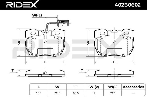Brake Pad Set, disc brake