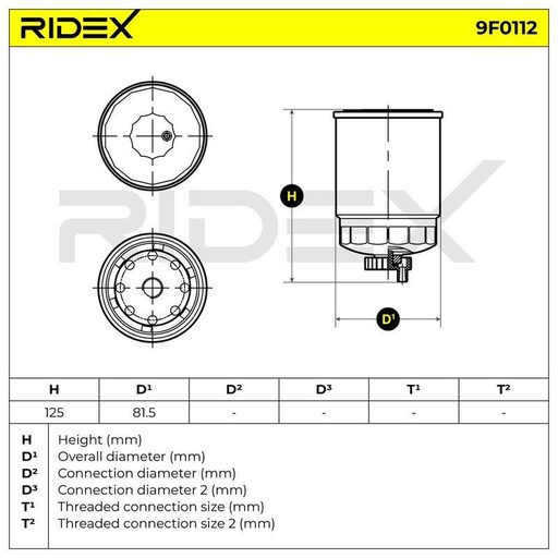 [SUPP-6358-9F0112] Fuel Filter