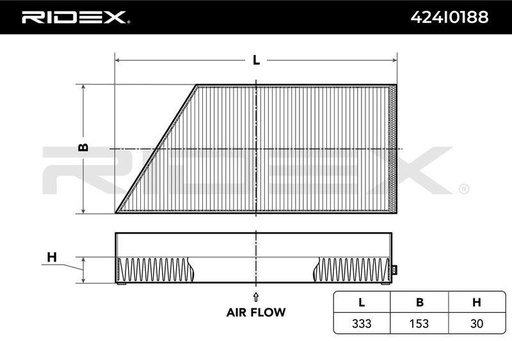[SUPP-6358-424I0188] Filter, cabin air