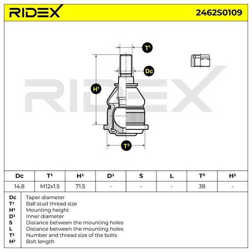 [SUPP-6358-2462S0109] Ball Joint