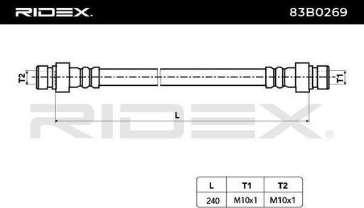 [SUPP-6358-83B0269] Brake Hose