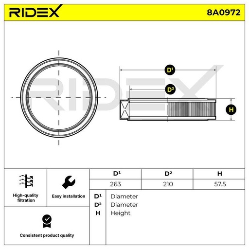 [SUPP-6358-8A0972] Air Filter
