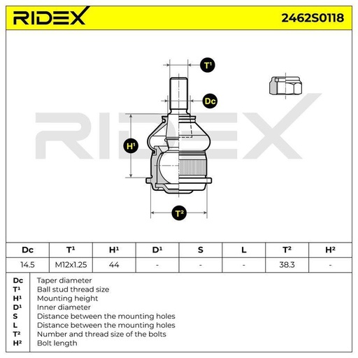 [SUPP-6358-2462S0118] Ball Joint