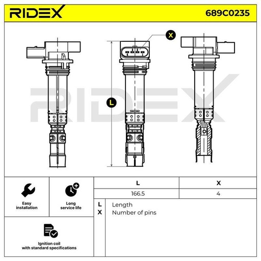 [IGN-ICO-RID-BE2-NEW-0001] Ignition Coil