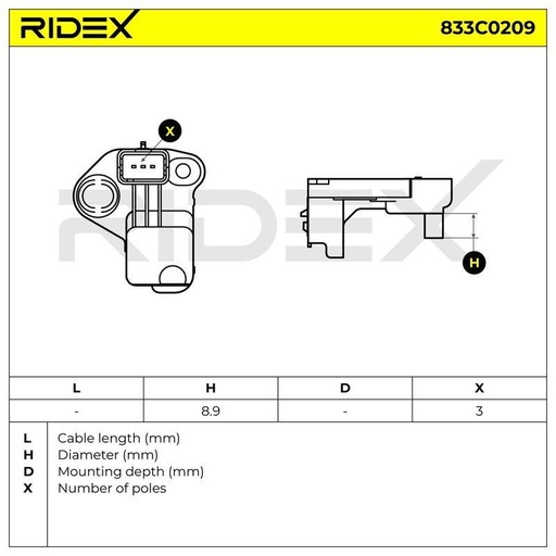 Sensor, crankshaft pulse