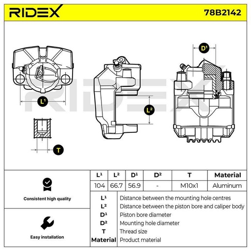 [SUPP-6358-78B2142] Brake Caliper