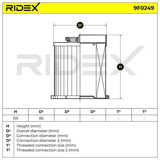 [SUPP-6358-9F0249] Fuel Filter