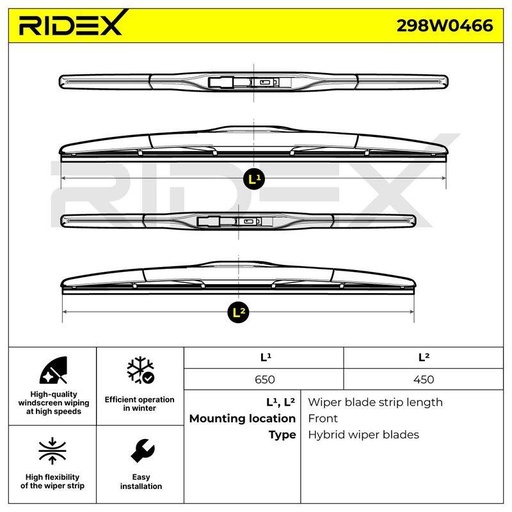 [SUPP-6358-298W0466] Wiper Blade