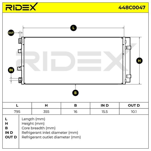 [SUPP-6358-448C0047] Condenser, air conditioning