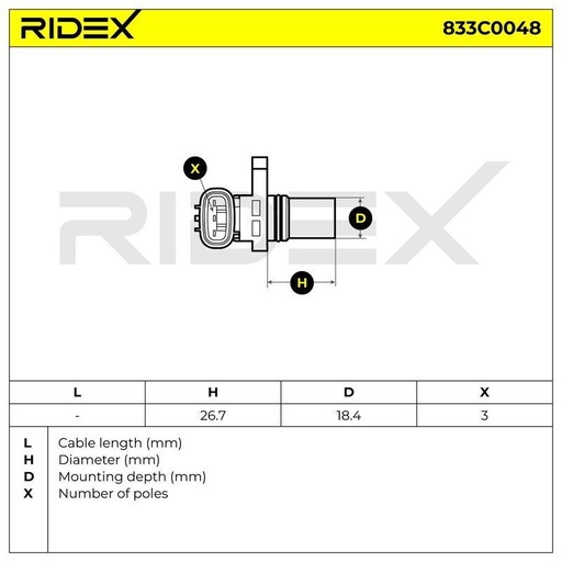 Sensor, crankshaft pulse
