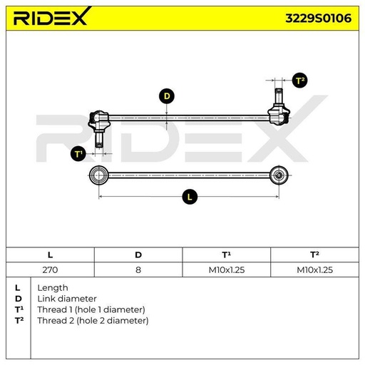 Link/Coupling Rod, stabiliser bar