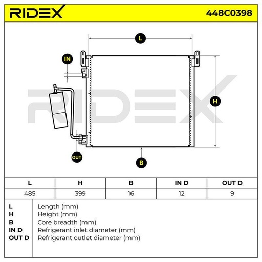 Condenser, air conditioning
