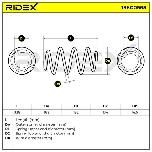 [SUPP-6358-188C0568] Suspension Spring