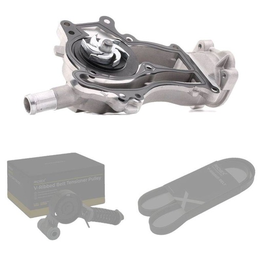 Water Pump + V-ribbed Belt Kit
