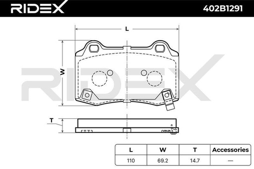 Brake Pad Set, disc brake