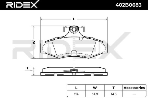 Brake Pad Set, disc brake