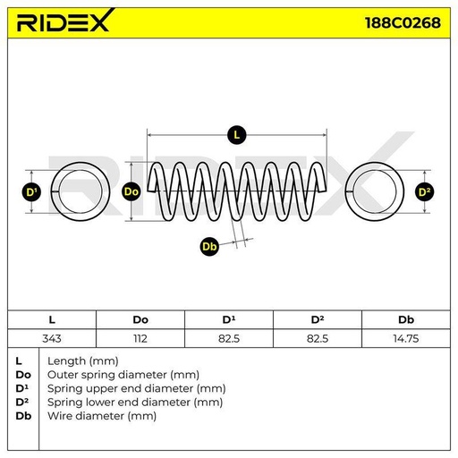 [SUPP-6358-188C0268] Suspension Spring