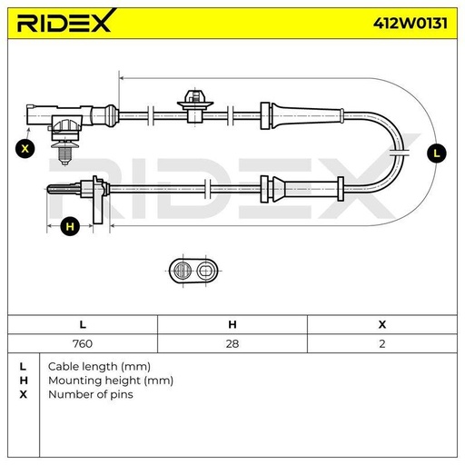 Sensor, wheel speed